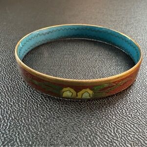 Cloisonné Bracelet - Vintage Colorful Enamel Bangle